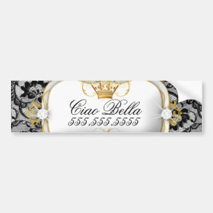 311 Lace De Luxe Ciao Bella Metaal Bumpersticker