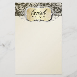 311 Lace de Luxe Gold Lace Briefpapier