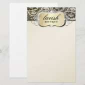 311 Lace de Luxe Gold Lace Briefpapier (Voorkant / Achterkant)