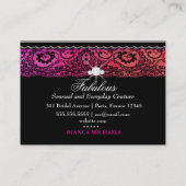 311-Lace de Luxe - met meerdere kleuren Visitekaartje (Achterkant)