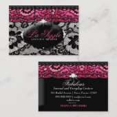 311 Lace de Luxe Pink Visitekaartje (Voorkant / Achterkant)