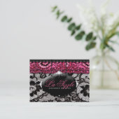 311 Lace de Luxe Pink Visitekaartje (Staand voorkant)
