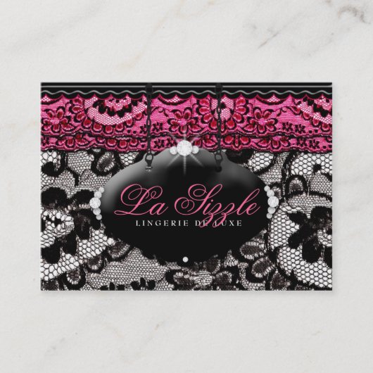 311 Lace de Luxe Pink Visitekaartje (Voorkant)