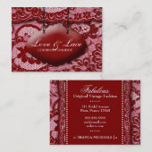 311 Lace de Luxe Rouge Visitekaartje (Voorkant / Achterkant)