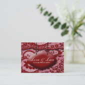 311 Lace de Luxe Rouge Visitekaartje (Staand voorkant)
