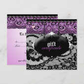 311-Lace de Luxe - Violet Gift Certificate (Voorkant / Achterkant)