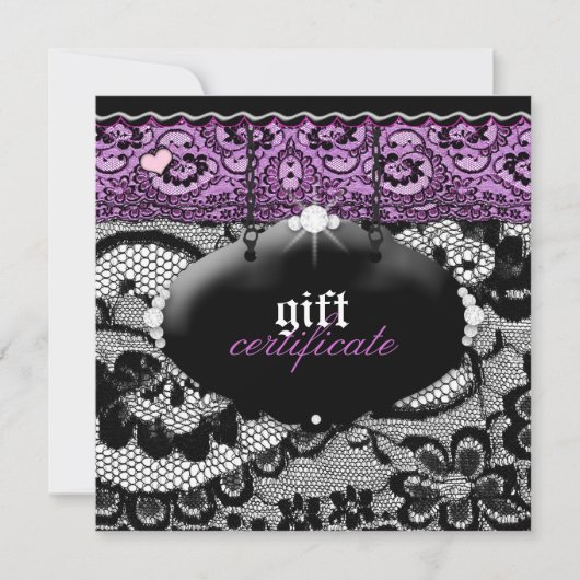 311-Lace de Luxe - Violet Gift Certificate (Voorkant)
