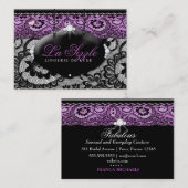 311-Lace de Luxe - Violet Visitekaartje (Voorkant / Achterkant)