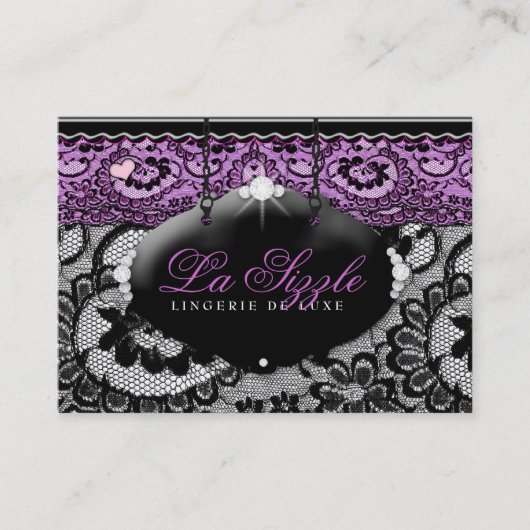 311-Lace de Luxe - Violet Visitekaartje (Voorkant)