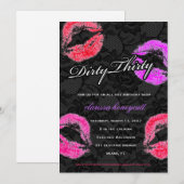 311 Lacey Dirty Thirty Lace Birthday Party Kaart (Voorkant / Achterkant)
