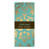 311 Ladonna Damask Brown Topaz Reclamekaart (Voorkant)