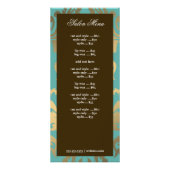 311 Ladonna Damask Brown Topaz Reclamekaart (Achterkant)