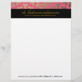 311 Ladonna Damask Pink Gepersonaliseerd Briefhoofd (Voorkant)