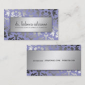 311 Ladonna Damask Silver Lavender Visitekaartje (Voorkant / Achterkant)