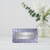 311 Ladonna Damask Silver Lavender Visitekaartje (Staand voorkant)