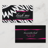 311 Lash Me Zebra Stripes Visitekaartje (Voorkant / Achterkant)