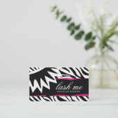 311 Lash Me Zebra Stripes Visitekaartje (Staand voorkant)