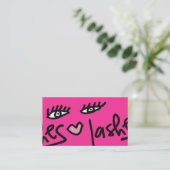 311 Lash Service  Hot Pink Visitekaartje (Staand voorkant)