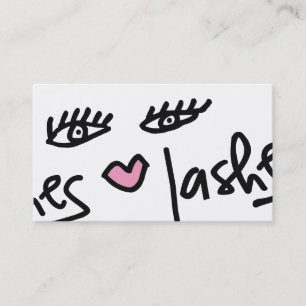 311 Lash Service White Visitekaartje