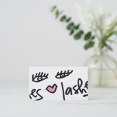 311 Lash Service White Visitekaartje (Staand voorkant)
