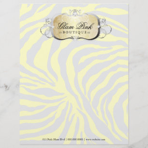 311 Lavish Buttercrème Platter Silver Letterhead Custom Briefhoofd