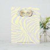 311 Lavish Buttercrème Platter Silver Letterhead Custom Briefhoofd (Staand voorkant)