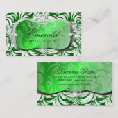 311 Lavish Emerald Platter | Zilver Visitekaartje (Voorkant / Achterkant)