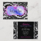 311 Lavish Hot Pink Iris Platter & kant Visitekaartje (Voorkant / Achterkant)