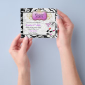 311-Lavish Paarse Bord Cosmetic Party Flyer (Hand)