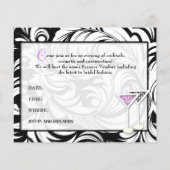 311-Lavish Paarse Bord Cosmetic Party Flyer (Achterkant)