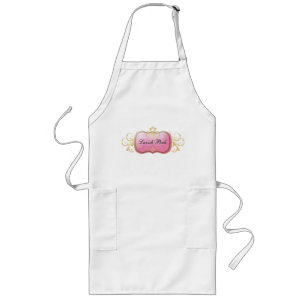 311-Lavish Pink   Apron Lang Schort