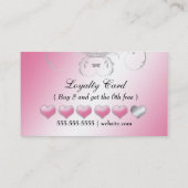 311 Lavish Pink Bord Silver Loyalty Card (Achterkant)