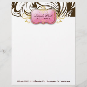 311 Lavish Pink Brown - Letterhead Persoonlijk Briefhoofd