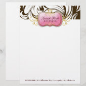 311 Lavish Pink Brown - Letterhead Persoonlijk Briefhoofd (Voorkant / Achterkant)
