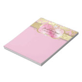 311 Lavish Pink Platter Gold Damask Notitieblok (Linkerzijde)