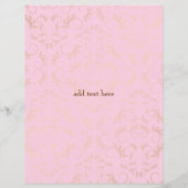 311 Lavish Pink Platter Golden Damask Flyer (Achterkant)
