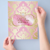 311 Lavish Pink Platter Golden Damask Flyer (Hand)