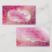 311 Lavish Pink Platter Golden Divine Pout Visitekaartje (Voorkant / Achterkant)