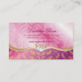 311 Lavish Pink Platter Golden Divine Pout Visitekaartje (Achterkant)