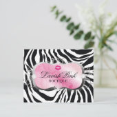 311 Lavish Pink Platter met Lipons Briefkaart (Staand voorkant)