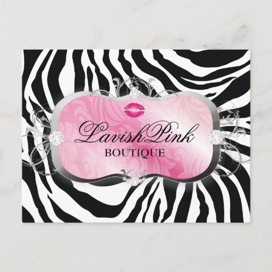 311 Lavish Pink Platter met Lipons Briefkaart (Voorkant)