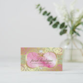 311 Lavish Pink Platter Shimmer Tiara Visitekaartje (Staand voorkant)