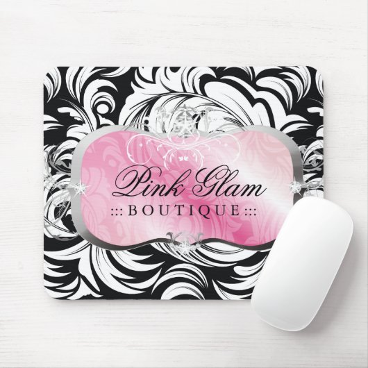 311 Lavish Pink Platter Silver Mousepad Muismat (Met muis)