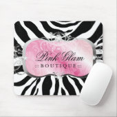 311 Lavish Pink Platter Zebra Mousepad Muismat (Met muis)