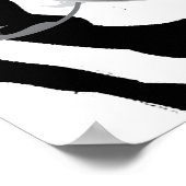 311 Lavish Pink Platter Zebra Silver Poster (Hoek)