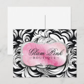 311 Lavish Pink Platter | Zilver Briefkaart (Voorkant / Achterkant)