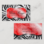 311 Lavish Rouge-bladertje | Zilver Visitekaartje (Voorkant / Achterkant)