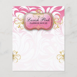 311-Lavish roze Volledige paginaflyer Flyer