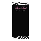 311 Lavish roze Zebra Reclamekaart (Achterkant)