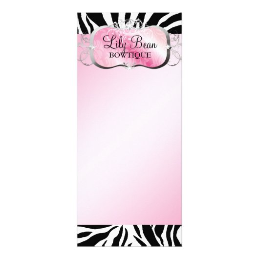 311 Lavish roze Zebra Reclamekaart (Voorkant)